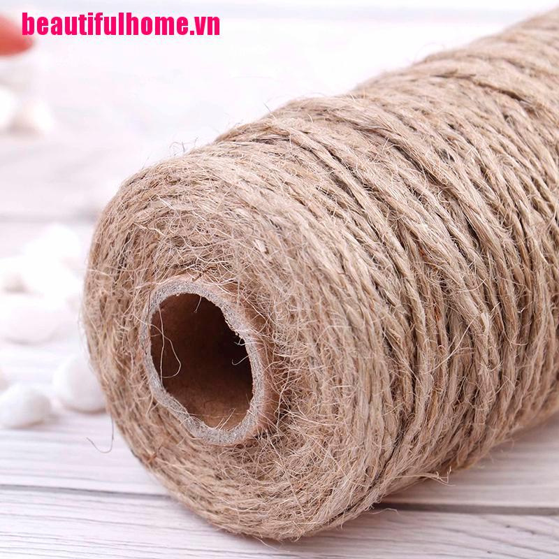 Cuộn Dây Thừng Khô Tự Nhiên 100m Dùng Để Trang Trí Thủ Công