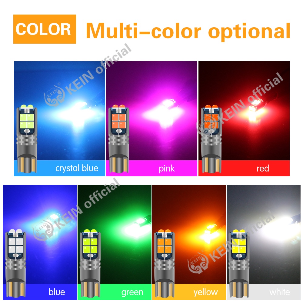 Đèn led chiếu sáng T10 W5W 3030 chip dùng báo rẽ hướng/ đỗ xe/ gắp nội thất cho ô tô