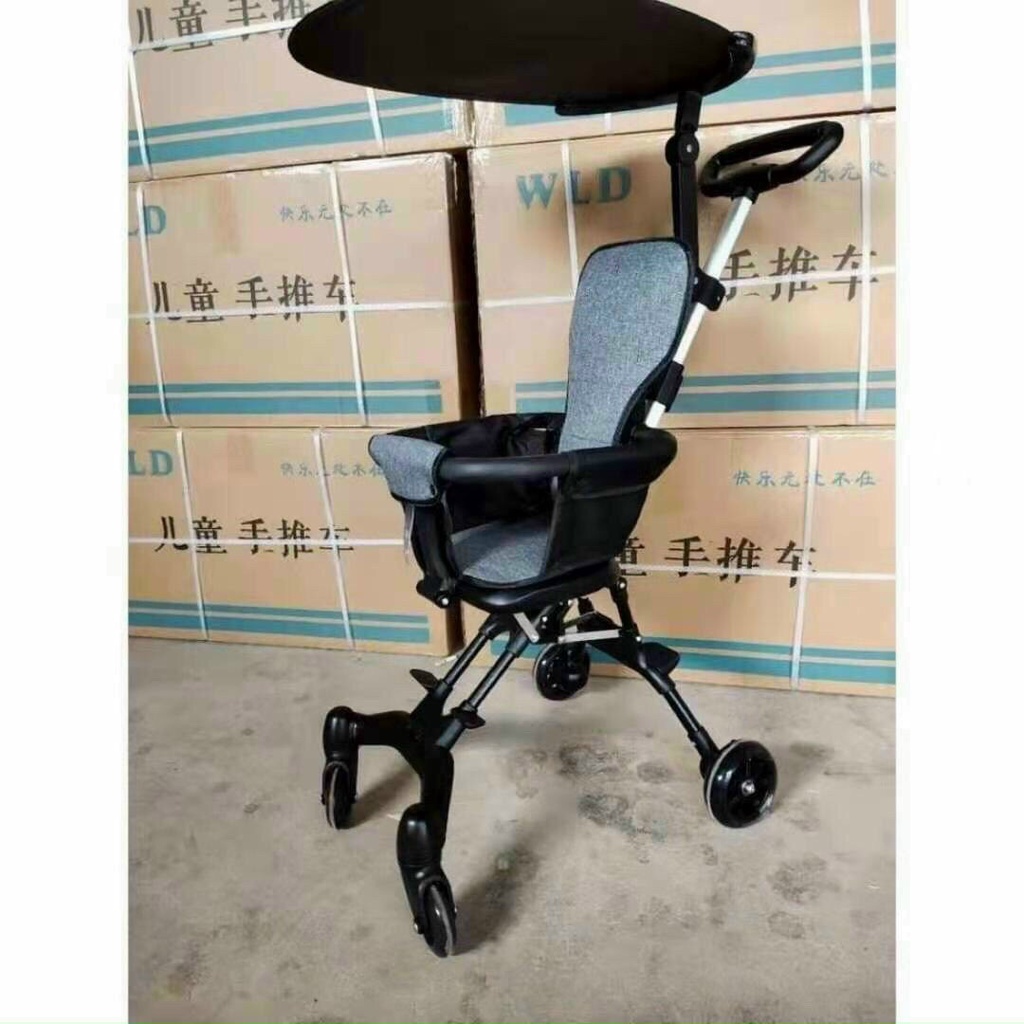 Xe Đẩy Cho Bé.Xe Đẩy Gấp Gọn Đảo Chiều Full Đệm Và Mái Cho Bé