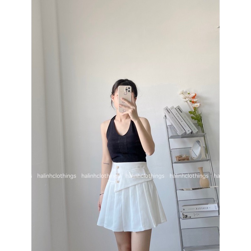 Chân váy xếp ly vạt chéo phong cách thời trang M659 | BigBuy360 - bigbuy360.vn