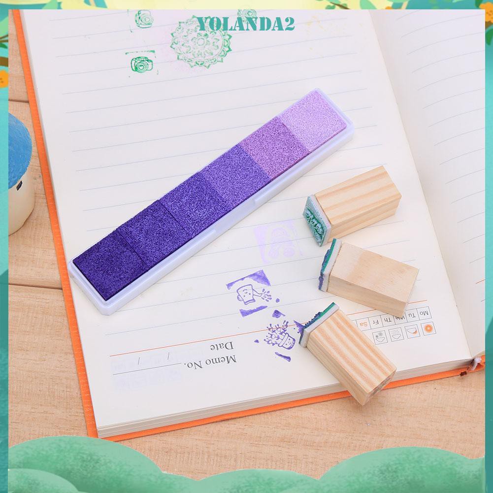 Bộ mực in dấu nhiều màu sắc trang trí sổ lưu niệm