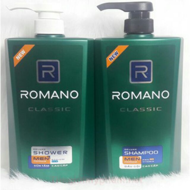 COMBO TẮM ROMANO VÀ GỘI ROMANO 650g