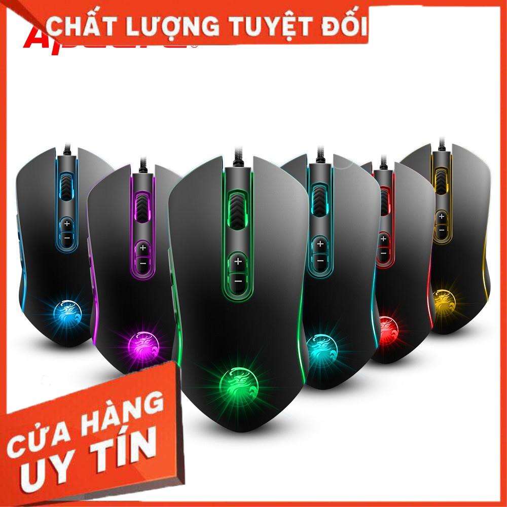 [FreeShip Toàn Quốc] Mouse Gaming APEDRA A6 Dây dù - Led 7 màu