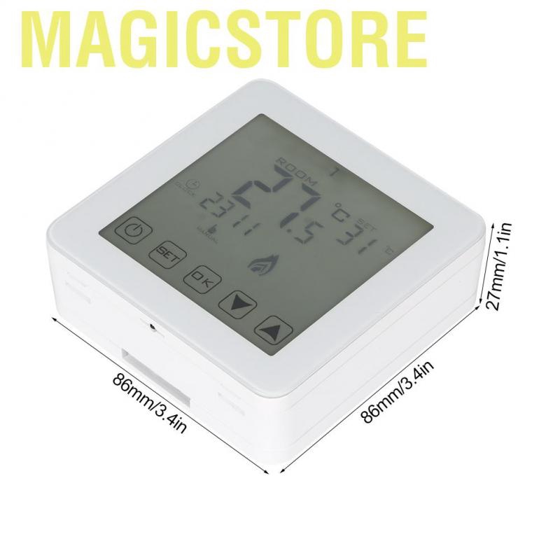 Magicstore Wall-mounted Programmable LCD Screen Digital Electric Heating Thermostat Room Temperature Controller