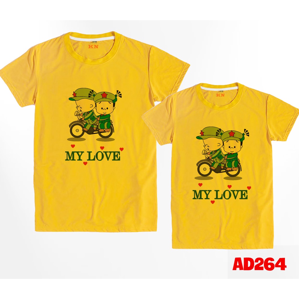 Đồ Cặp Nam Nữ In Lính Chibi My Love  - KTQN TSHIRT AND UNIFORM