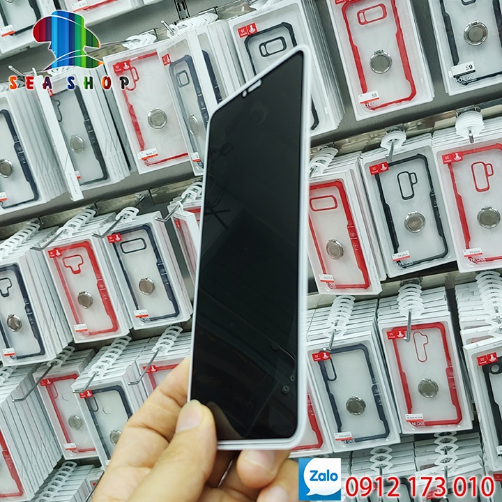 Kính cường lực VIVO U10 - Full màn hình 9D- Kính chống vân tay - chống nhìn trộm