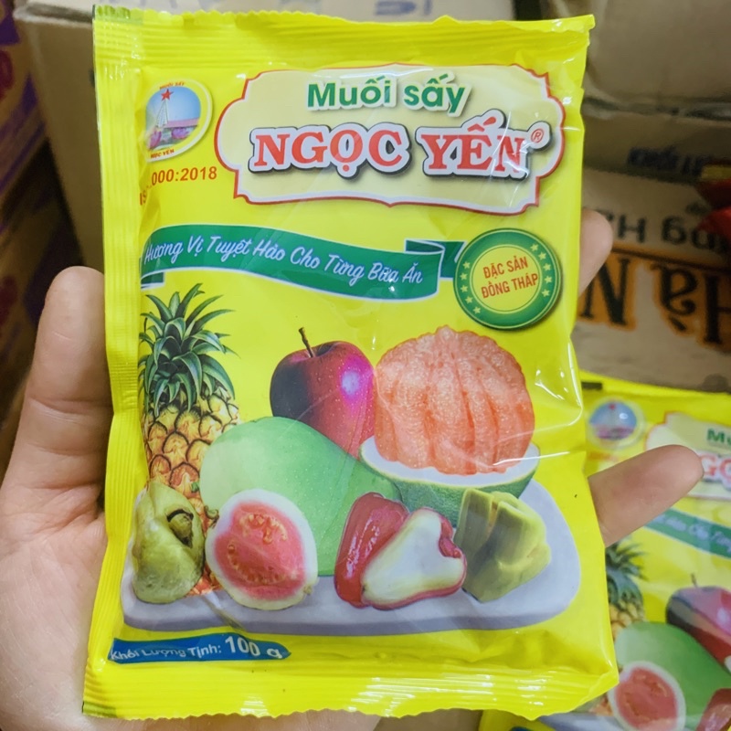 Muối Sấy Ngọc Yến Gói 100g, chấm gia cùng ngon date luôn mới nhất