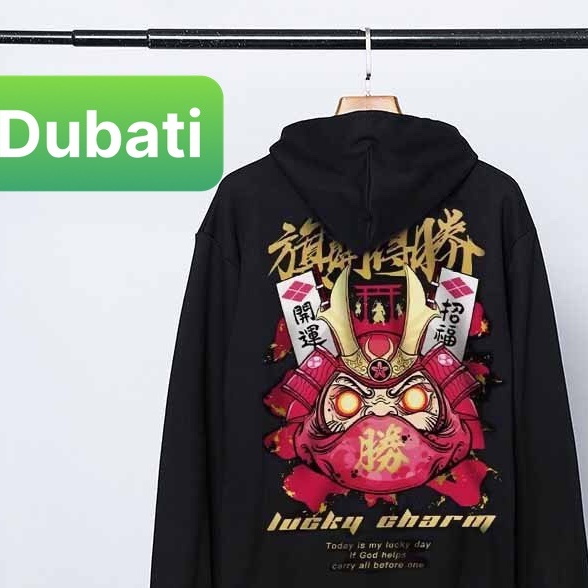 ÁO HOODIE NAM NỮ CHẤT NỈ QUỶ ONI SAMURAI TAY DÀI FROM RỘNG PHONG CÁCH NHẬT BẢN- DUBATI FASHION