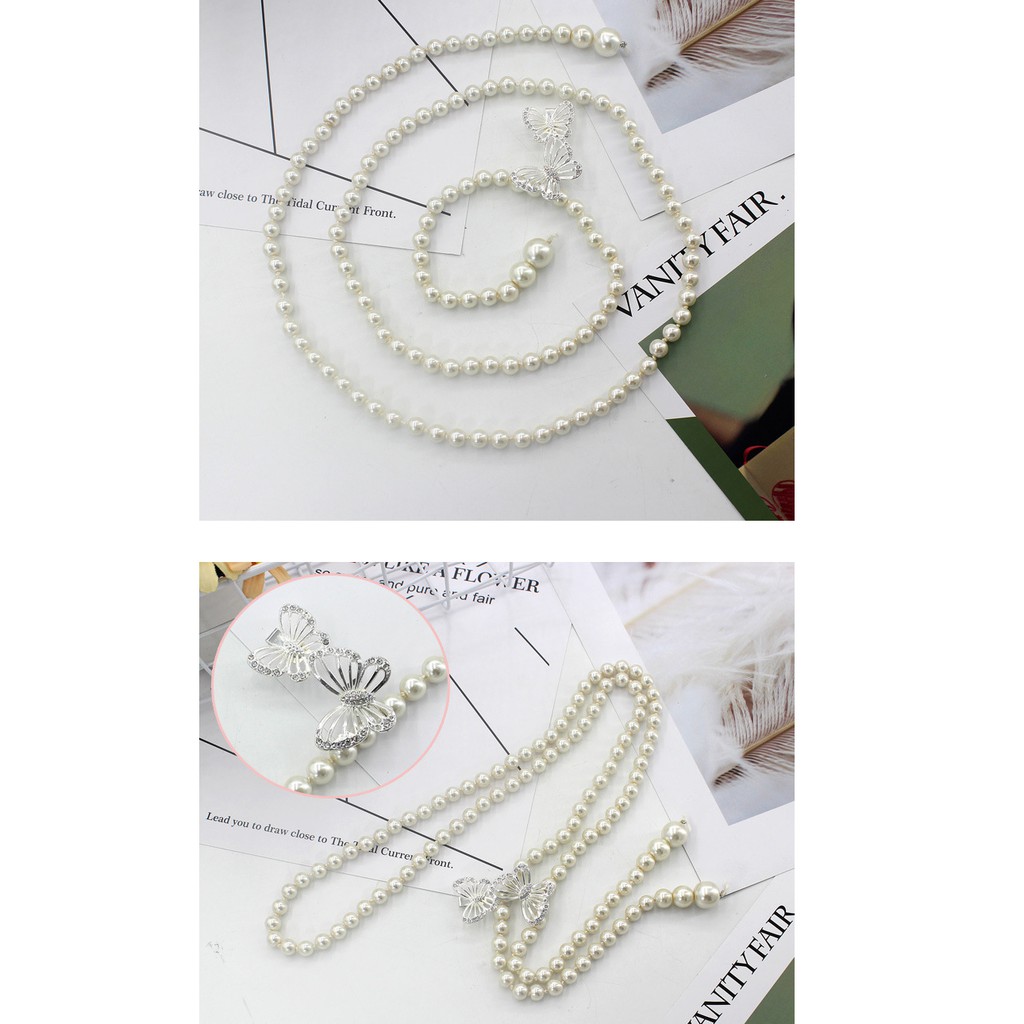 Thắt lưng chuỗi ngọc dễ thương đôi bướm TTL52