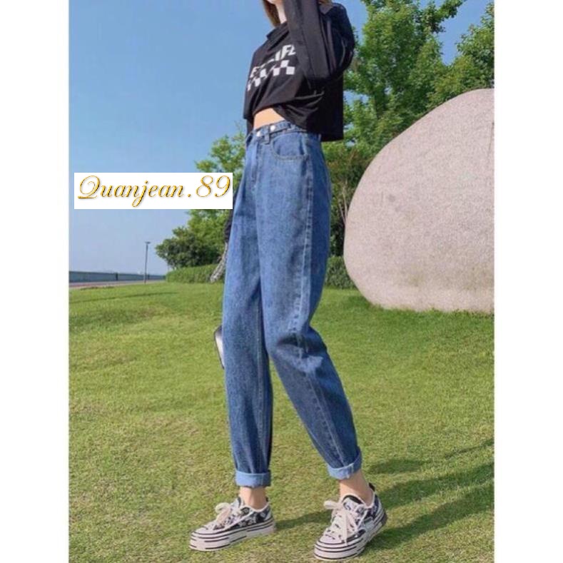 Quần bò baggy nữ quần jean baggy nữ cạp cao 3 size S M L hot năm 2022 Quanjean.89 | BigBuy360 - bigbuy360.vn