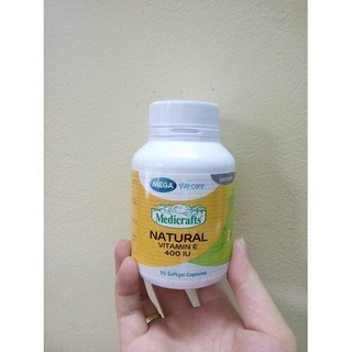 Vitamin E Chống Oxy Hoá MEGA Natural Vitamin E 400IU Lọ 30 viên nang