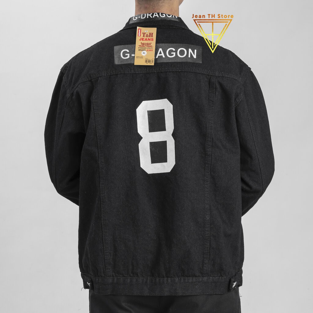 Áo khoác jean nam G-dragon, áo khoác bò nam thời trang phong cách trẻ trung năng động AKB5 Lisashop101