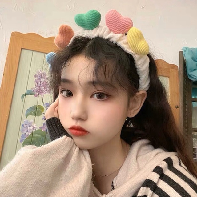 Băng đô cài tóc co giãn thiết kế dễ thương cho nữ