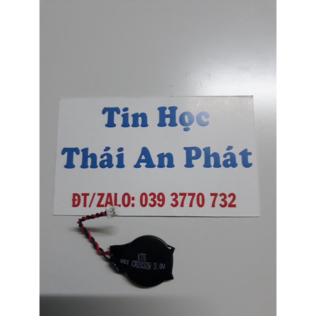 Pin Cmos CR2032 3V loại có dây,2 lỗ cắm,dành cho laptop để lưu cấu hình Bios và ngày giờ