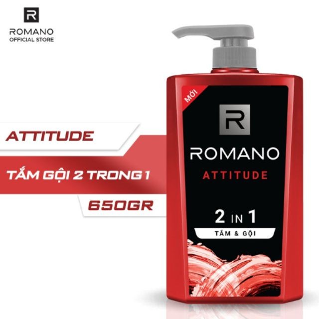 TẮM GỘI ROMANO 2IN1 650G