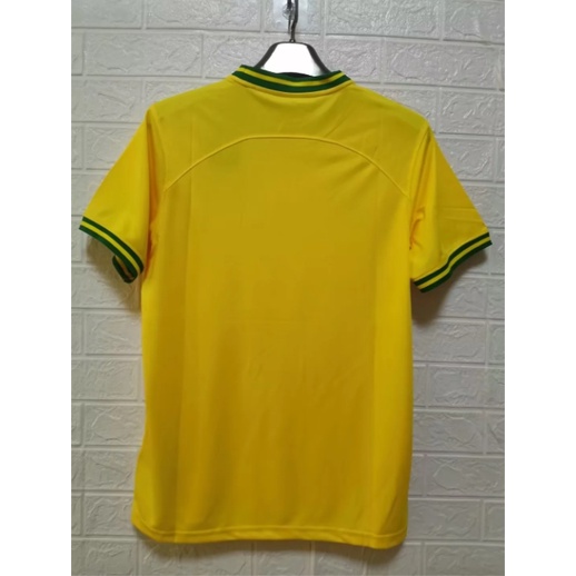 Áo Bóng Đá Màu Vàng Đen Trắng Đội Tuyển Brazil Mùa Giải 22 / 23