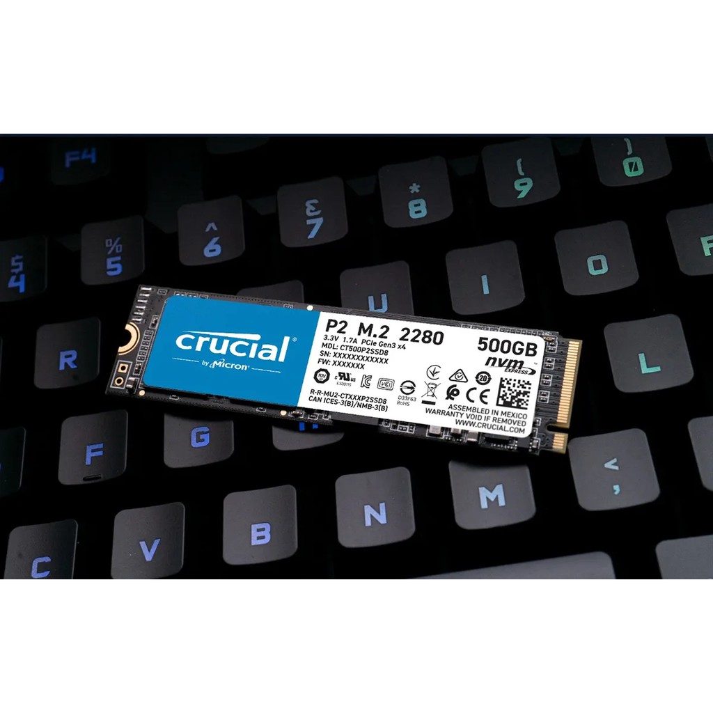 Ổ Cứng Crucial P2 500GB PCIe M.2 2280 SSD - Hàng chính hãng