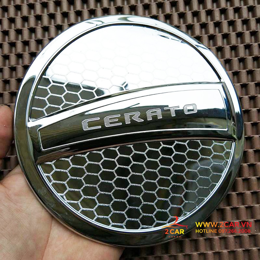 Ốp Nắp Bình Xăng Xe Kia Cerato 2016-2018 mạ crom