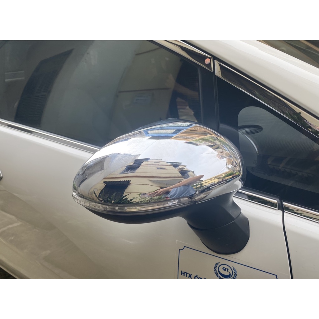 Bộ 2 Ốp Gáo Gương Xe Kia RIO 2014-2018 mạ Crom cao cấp có sẵn keo dính 2 mặt chuyên dụng