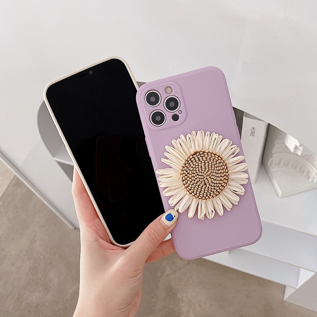 Ốp Điện Thoại Silicon Mềm Chống Rơi Họa Tiết Hoa Cúc Cho Iphone 12 Pro Max 11 Pro Max Xs Max Xr X 7 8 Plus