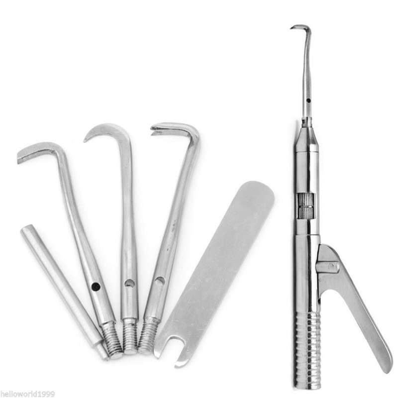 Bộ dụng cụ loại bỏ mão răng bằng thép không gỉ tiện lợi