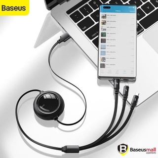 Cáp sạc dây rút 3 đầu Baseus 3 in 1