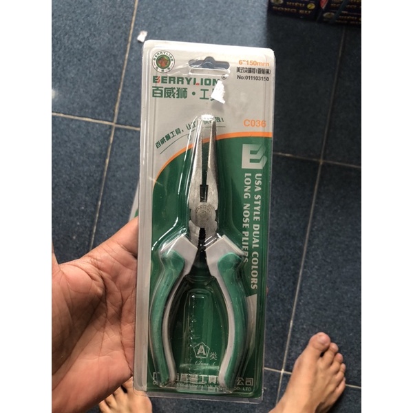 Kìm mỏ nhọn berrylion 6" 7" 8"