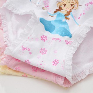 Sét 4 chiếc quần chíp bé gái cotton phối ren -hàng quảng châu cao cấp