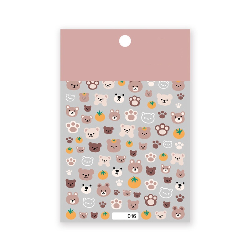 Sticker Dán Móng Họa Tiết Gấu Trúc Hoạt Hình