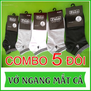 Combo 5 Đôi tất nam cổ ngắn PL vớ nam hàng đẹp giá tốt