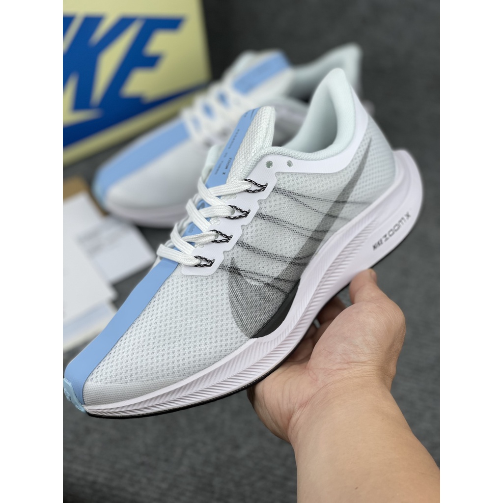 Giày thể thao nam nữ, Nike Zoom Trắng Xanh Cập Bến Siêu Cấp