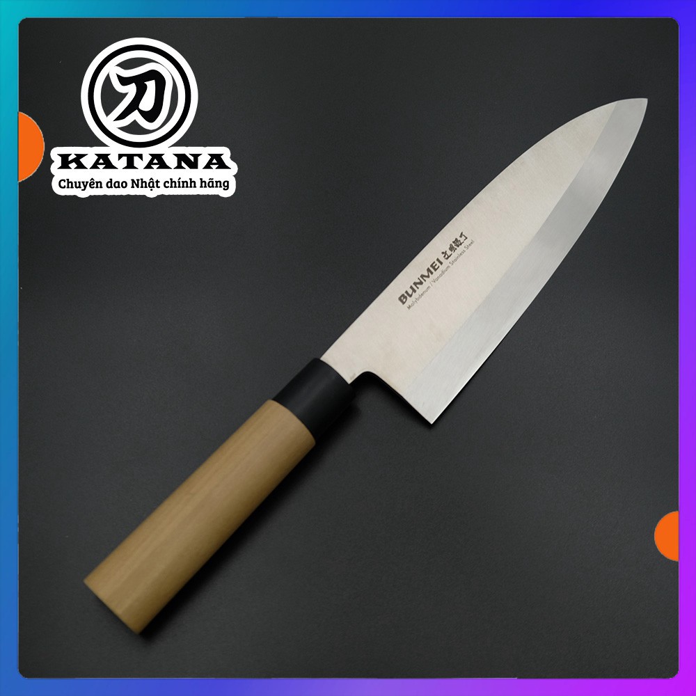 Dao bếp Nhật cao cấp BUNMEI Deba tay phải (225mm) by Katana