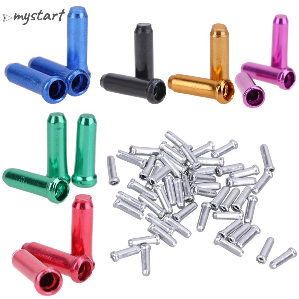 Set 50 Đầu Bọc Dây Phanh Xe Đạp Bằng Nhôm