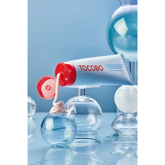 Sữa rửa mặt thuần chay từ dừa & đất sét TOCOBO Coconut Clay Cleansing Foam 150ml
