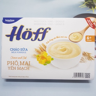 Cháo sữa phô mai yến mạch hoff vỉ 6 hộp x 55g