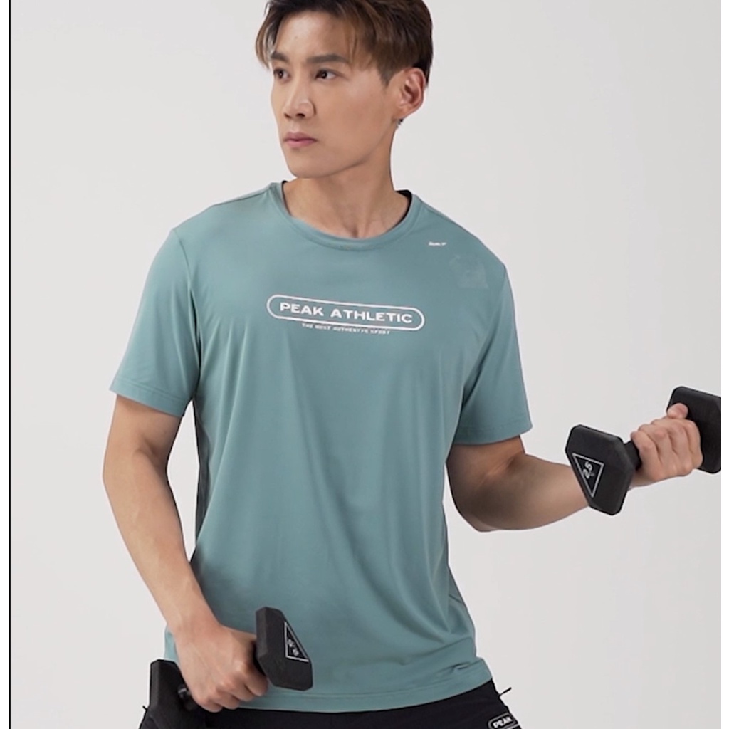 Áo thun Thể Thao Chính Hãng Cao Cấp PEAK F6222401, chuyên cho Chạy bộ, thoáng khí, nhanh khô, thấm hút mồ hôi, co giãn