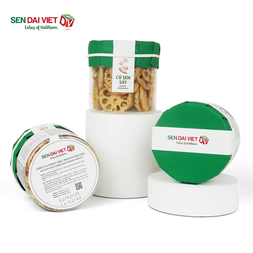 Củ Sen Sấy- Không Đường, Ăn Vặt Không Lo Tăng Ký, Sen Đại Việt-Hủ 50g