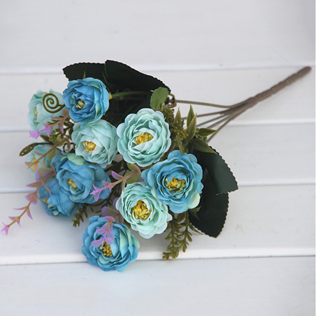 Bó hoa hồng giả trang trí tiệc trà