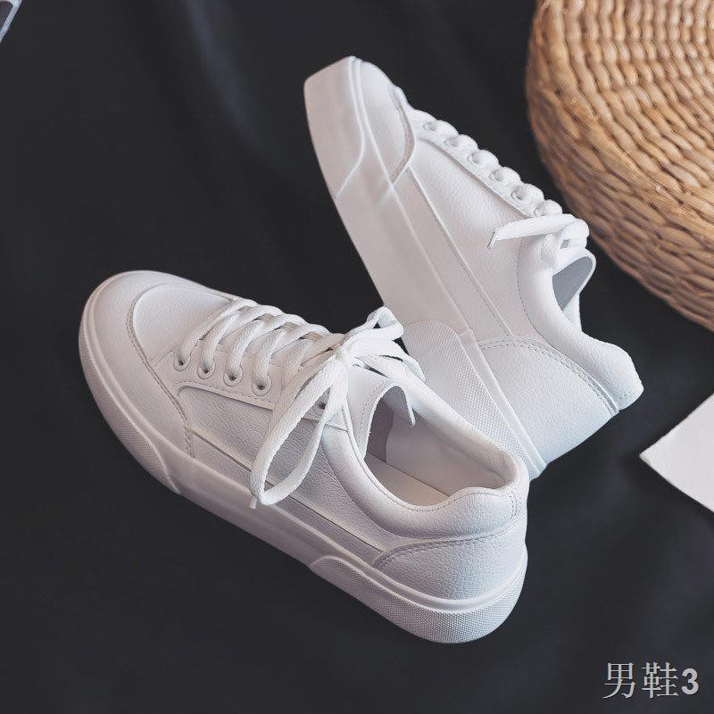 2021 giày nhỏ màu trắng mùa xuân mới nam sinh phiên bản hàn quốc vải thời thượng, thường, bệt, mọi hợp trang