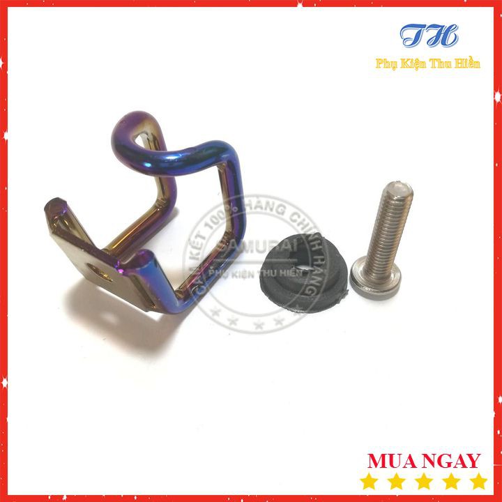 Móc Treo Đồ Gắn Xe Máy U Ngắn Màu Titan Siêu Bền