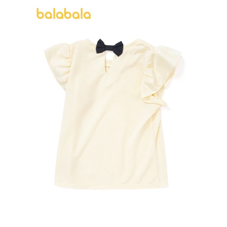 (3-7 tuổi) Áo phông ngắn tay mặc hè bé gái hãng balabala 201221117004