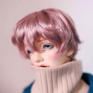 Wig bjd nam có 2 size 1/6 và 1/4