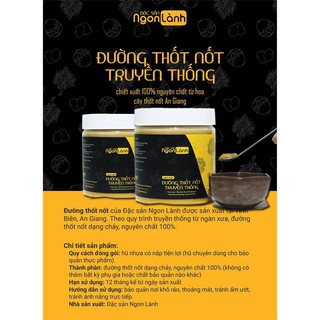 Đường thốt nốt nguyên chất truyền thống An Giang 850g - đặc sản ngon lành