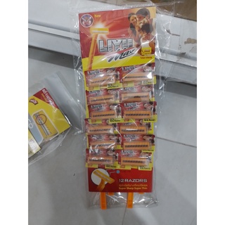 vỉ 12 Dao cạo dâu du lịch