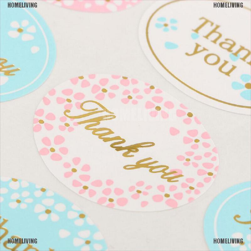 Bộ 24 Miếng Dán Hình Oval Màu Vàng In Chữ THANK YOU Độc Đáo Trang Trí Tiệc Cưới