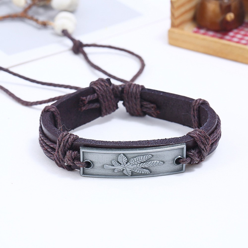 Vòng tay dây da thời trang cho nam | BigBuy360 - bigbuy360.vn