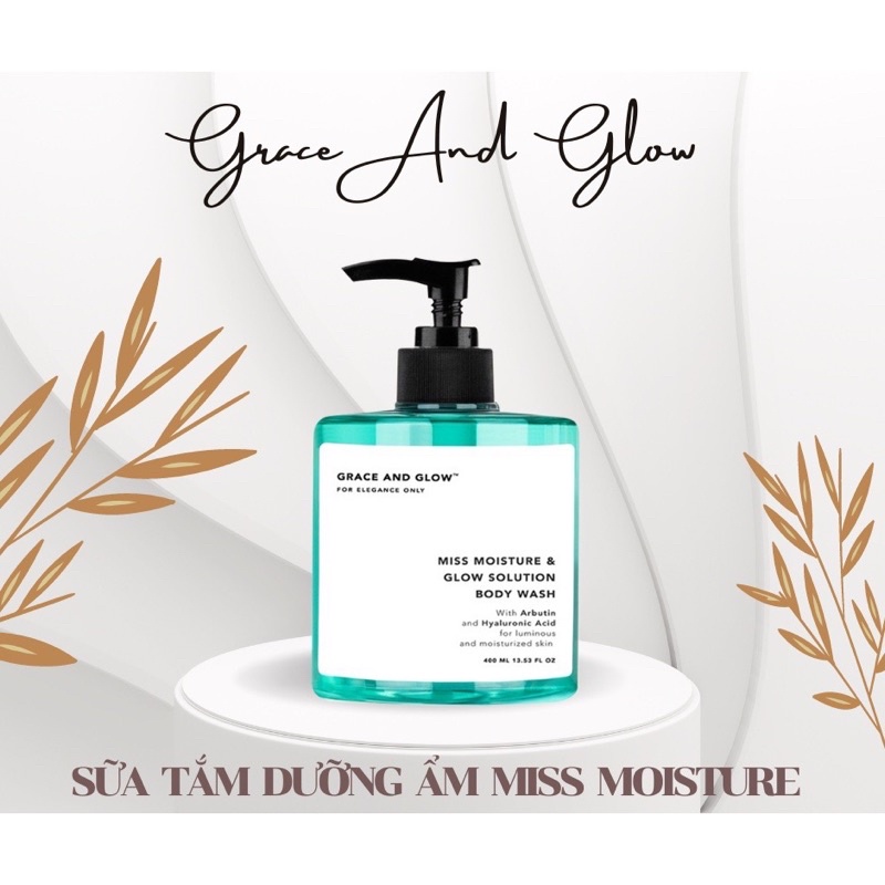 Sữa tắm dưỡng ẩm trắng da Grace And Glow Miss Moisture and Glow Solution Body Wash