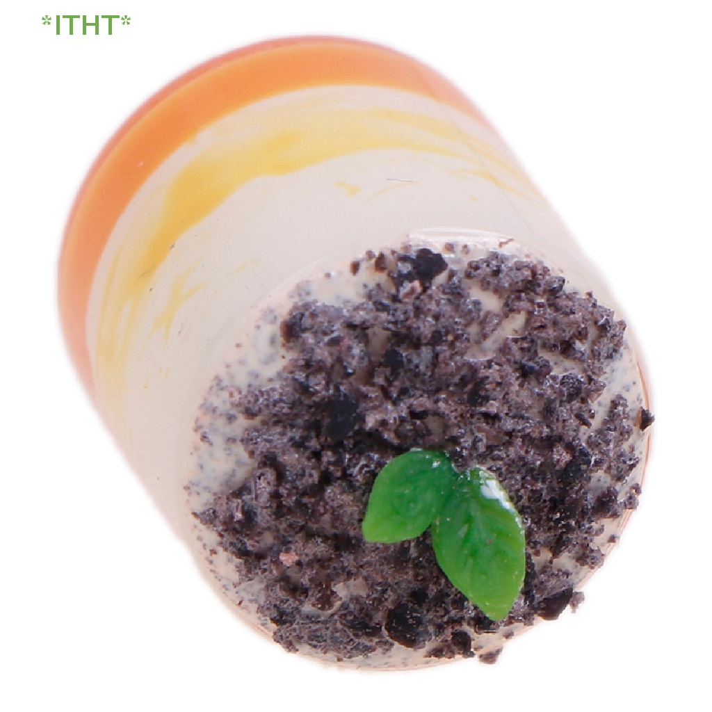 Mô Hình Cốc Bánh Mousse Mini Tiramisu Tỷ Lệ 1: 12 Độc Đáo Trang Trí Nhà Búp Bê Mới