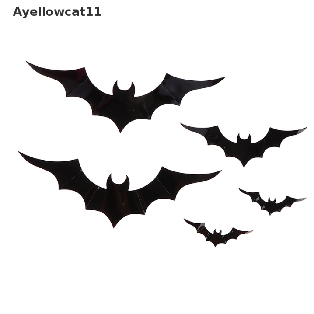 Set 14 / 19 Con Dơi 3D Màu Đen Trang Trí Halloween | Shopee Việt Nam