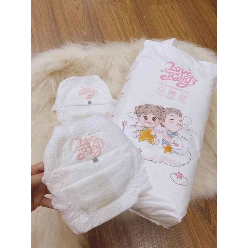 Bỉm dán/quần Love Baby Hữu cơ Nb36/S50/M46/L42/XL38/XXL34